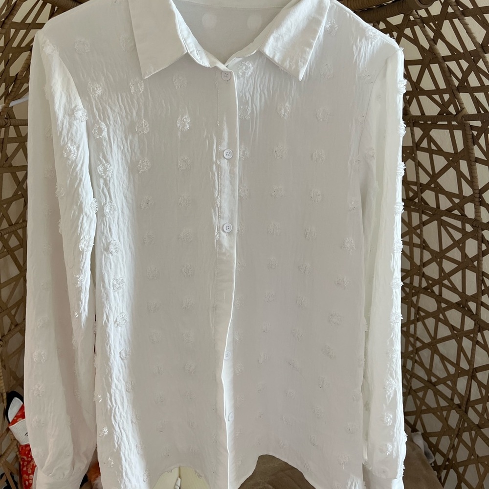 Elegant White Women's Blouse
